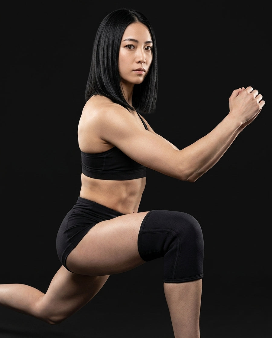 Knee Brace - Black Lunge